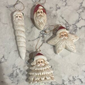 Vintage Lot of 4 Porcelain Ornaments made by House of Lloyd